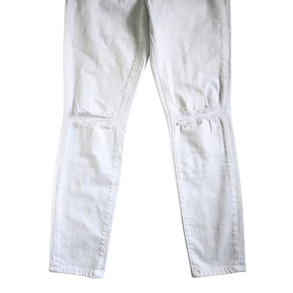 Current Elliott The High Waist Stiletto 2 Year Destroy White Jeans 29 NWT $248 - Picture 3 of 6